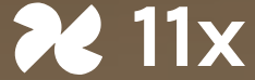 11x logo